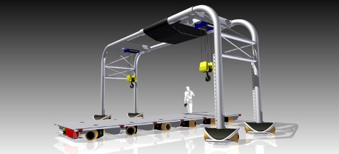 Layout Flexibility: Mobile Gantry Cranes . 30000kg